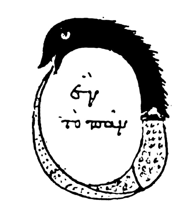 The Ouroboros, After a Greek alchemical manuscript