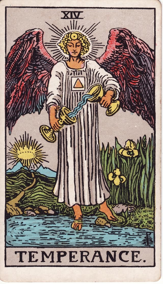 Temperance, Pamela Colman Smith, for A. E. Waite