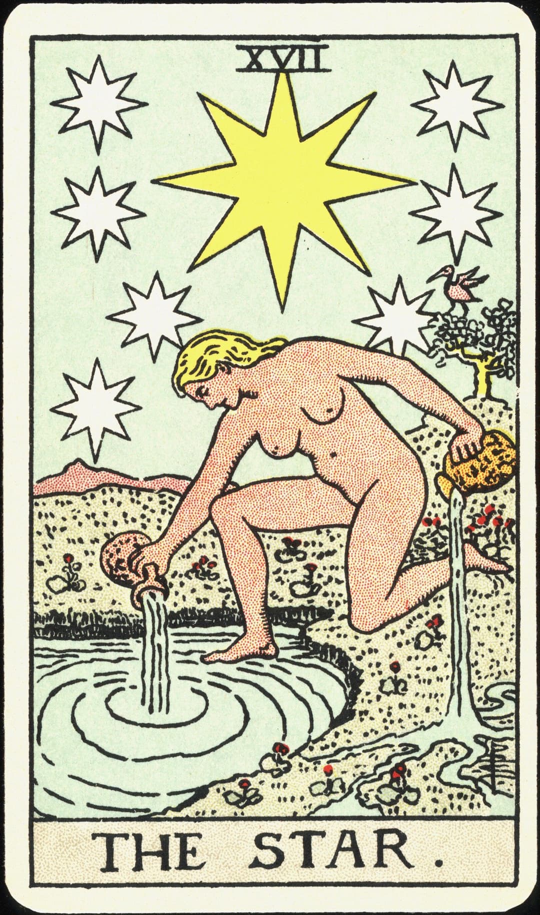 The Star, Pamela Colman Smith, for A. E. Waite