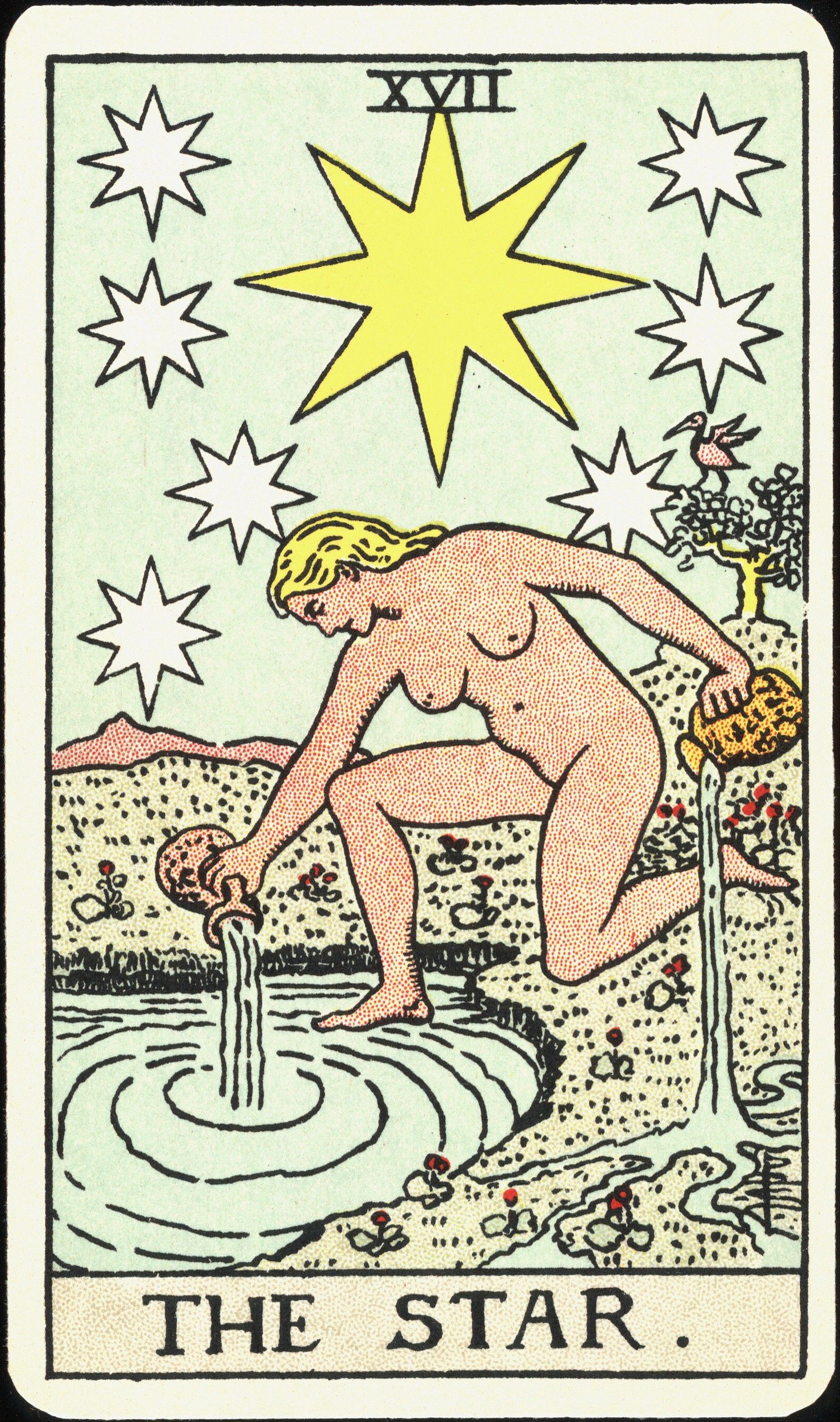 The Star — Pamela Colman Smith, for A. E. Waite, 1909
